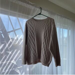 Aritzia Sunday Best Cream Peggy Sweater